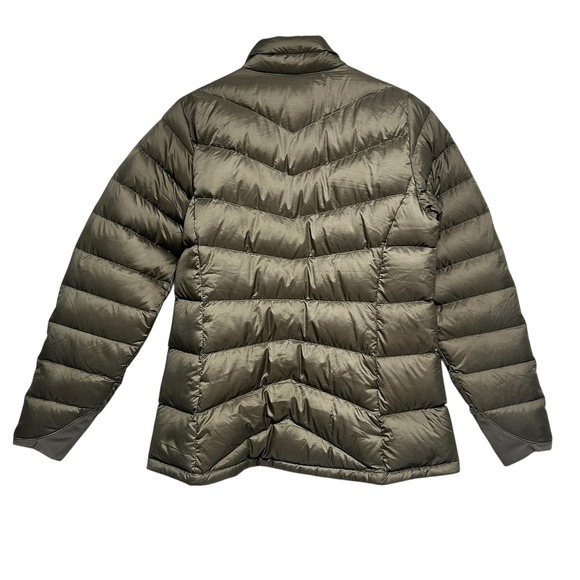 Eddie Bauer Down Jacket Womens Medium Green EB800 First Ascent Puffer Pertex - Picture 2 of 16